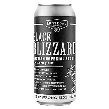 Dust Bowl Brewing Black Blizzard Russian Imperial Stout 4pk 16oz Can