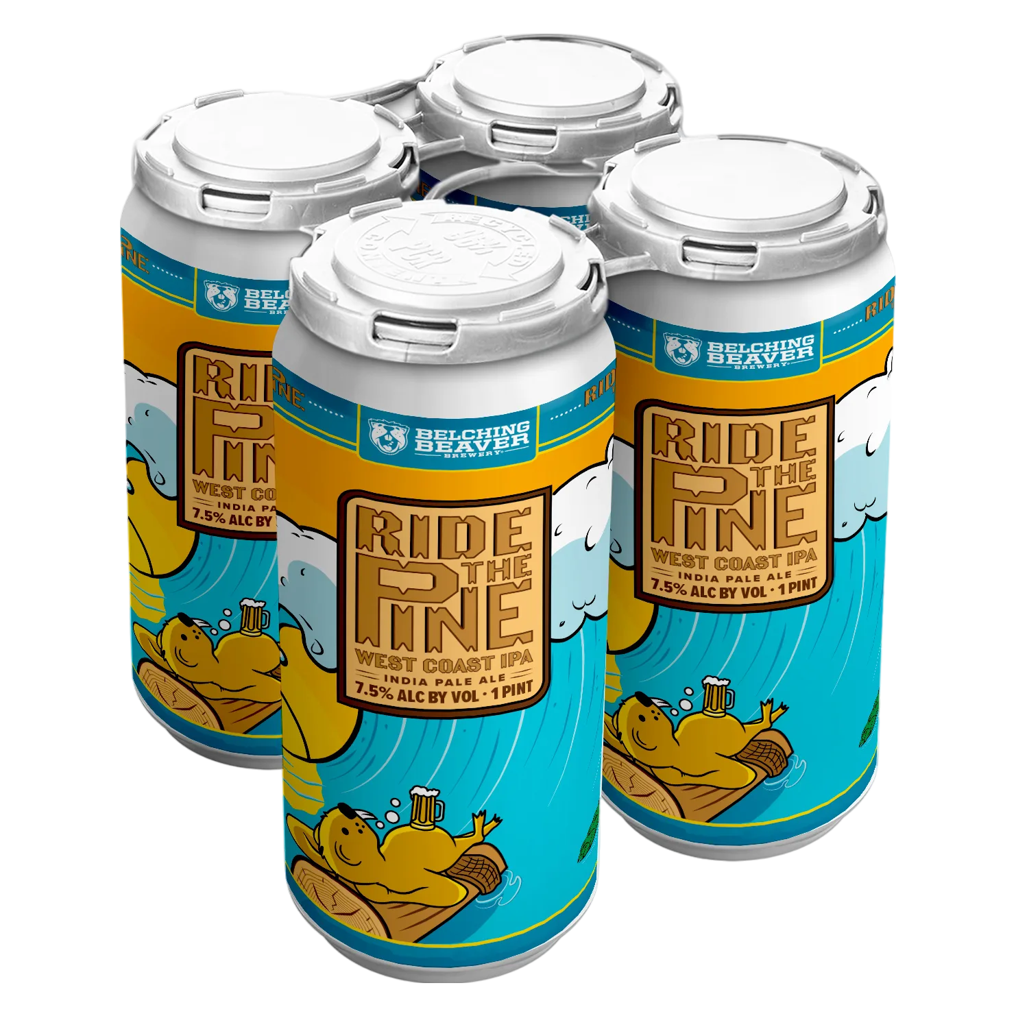Belching Beaver Brewery Ride The Pine IPA 4pk