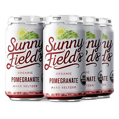 Sunny Fields Organic Seltzer Pomegranate (6PKC 12 OZ)