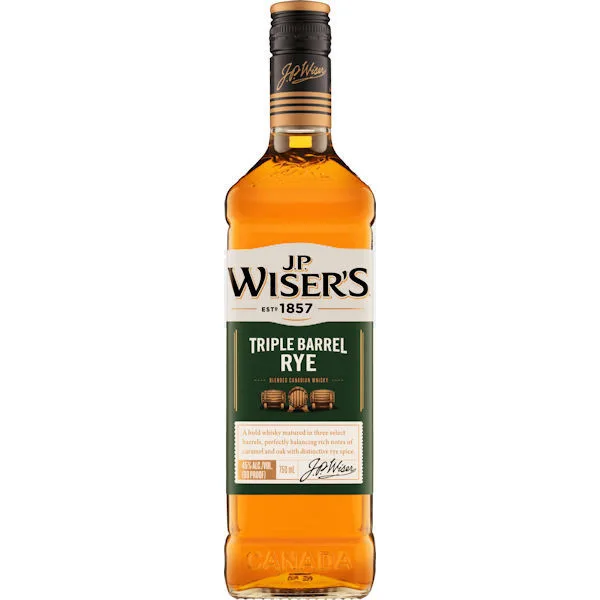 Jp Wisers Triple Barrel Rye Blended Canadian Whisky 750Ml