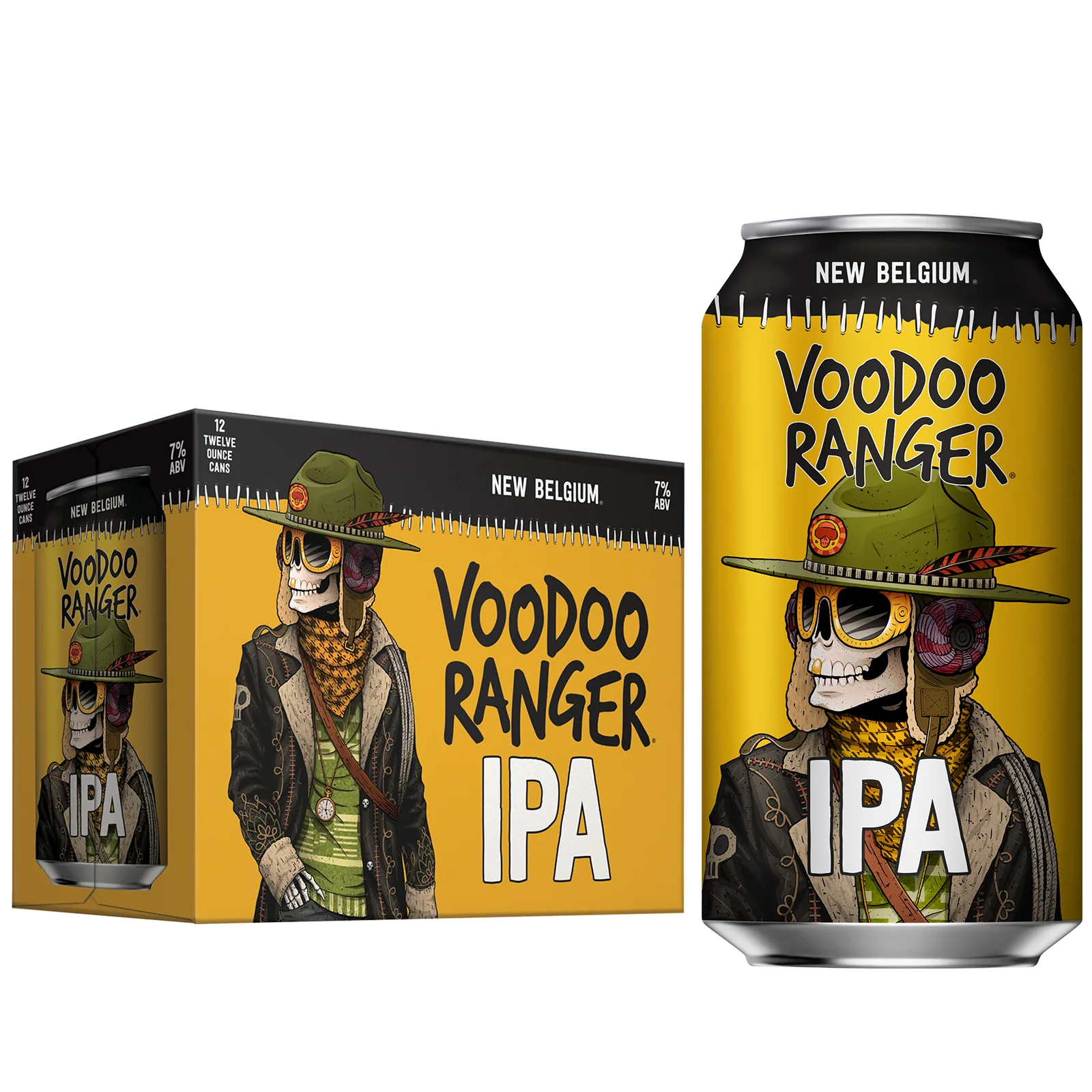New Belgium Voodoo Ranger IPA 12pk Can 7.0% ABV