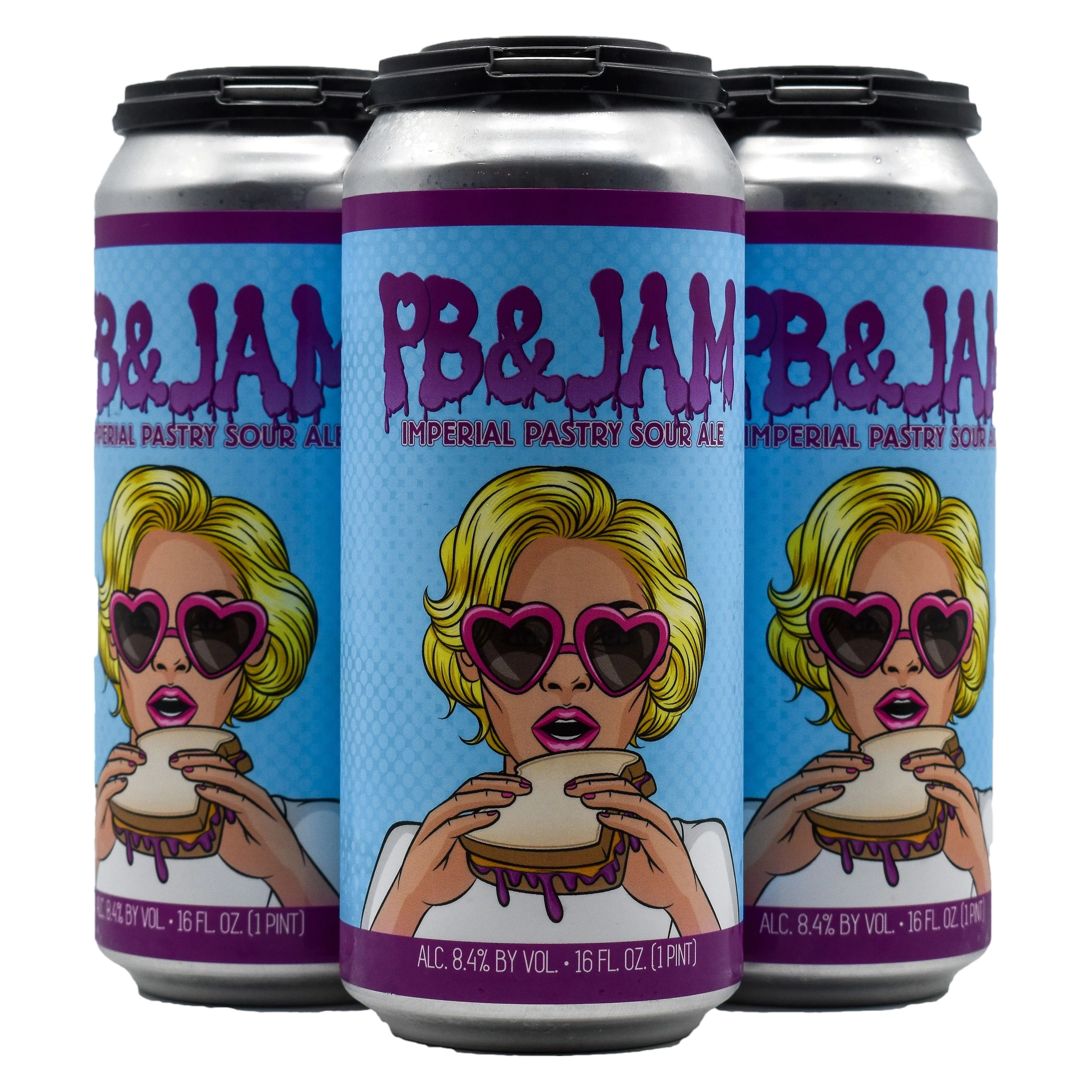 Wild Barrel PB & Jam 4pk 16oz Cans
