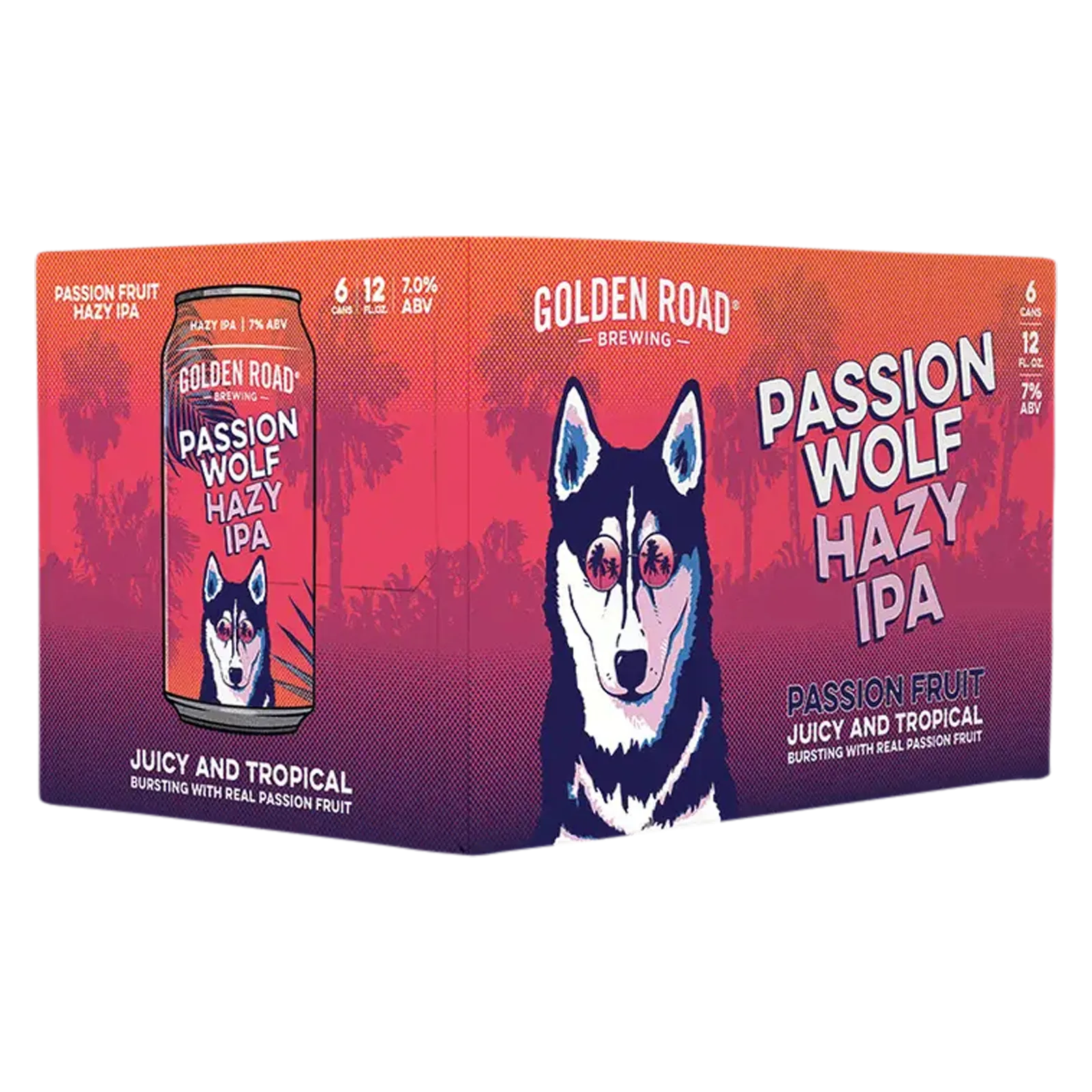 Golden Road Brewing Passionwolf Hazy IPA 6pk Can 7.0% ABV