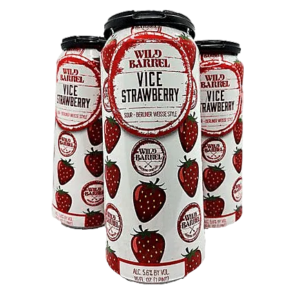 Wild Barrel Brewing Vice Strawberry 4pk 16oz Can