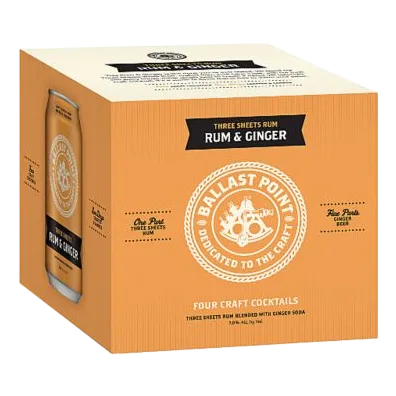 THREE SHEETS RUM & GINGER (4PK 355 ML