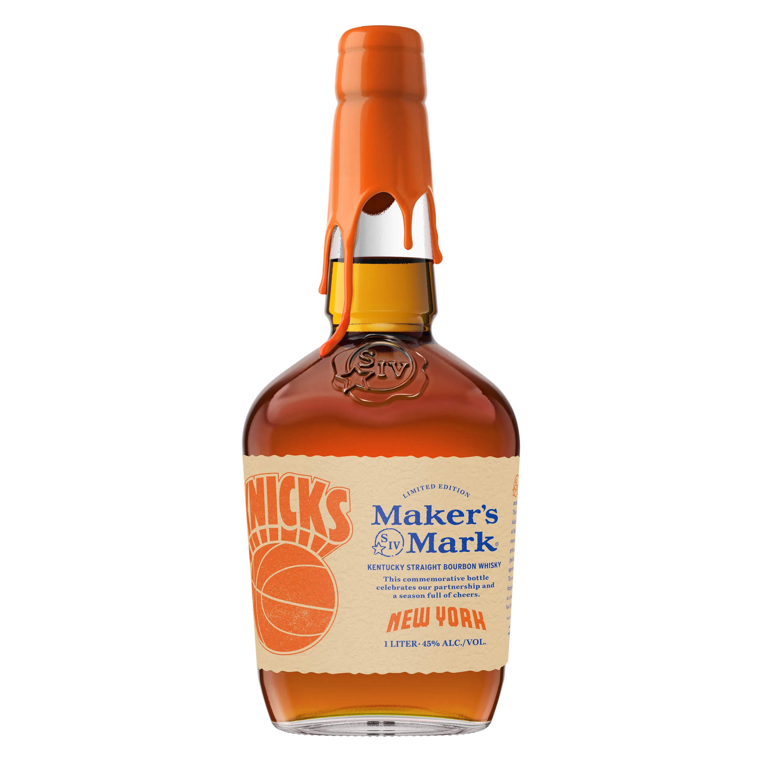 Maker's Mark Limited Edition New York Knicks Kentucky Straight Bourbon Whiskey