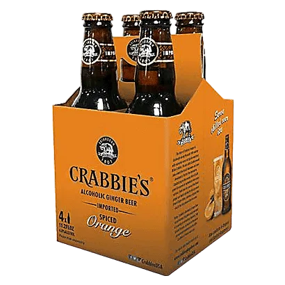 Crabbies Spiced Orange Ginger Beer 4pk 11.2oz Btl