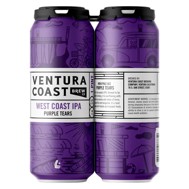 Ventura Coast Purple Tear 4pk 16oz Can 6.7% ABV