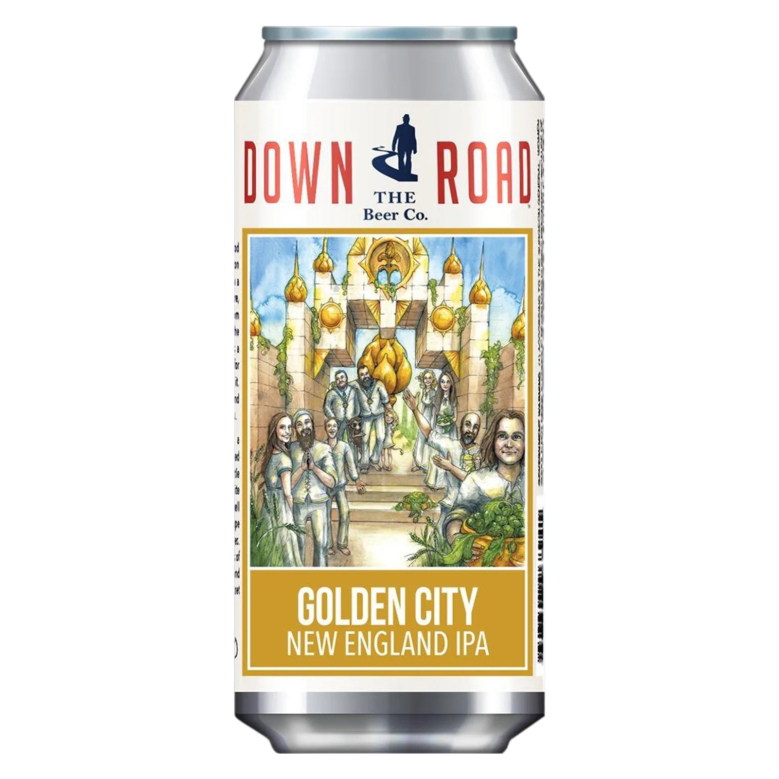 Down the Road Golden City NE IPA 4pk 16oz Can 7.0% ABV