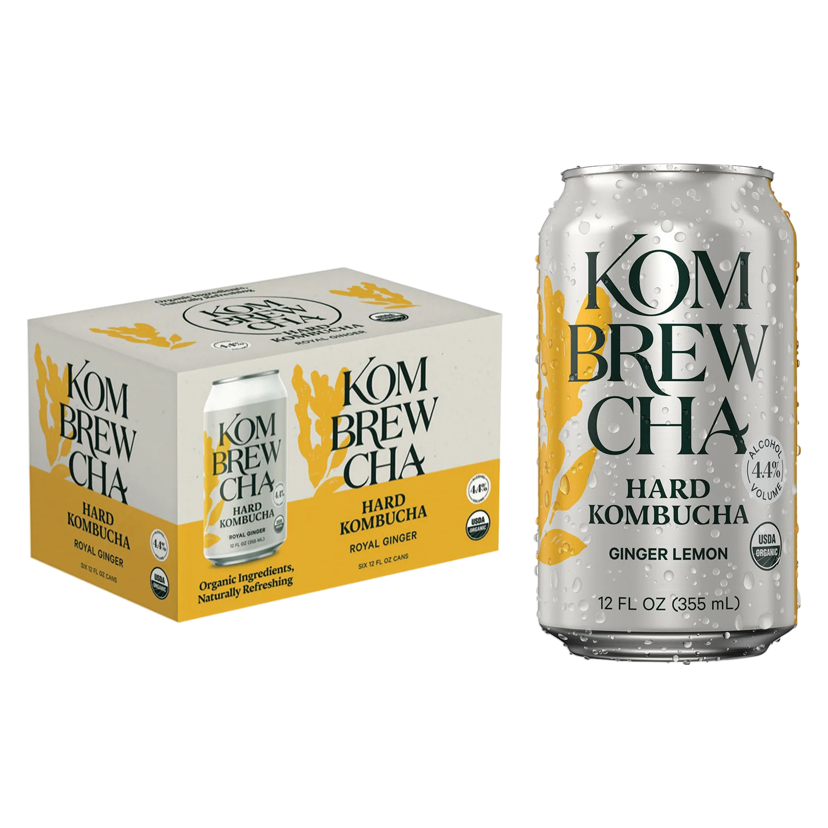 Kombrewcha Royal Ginger 6pk 12oz Can 4.4% ABV