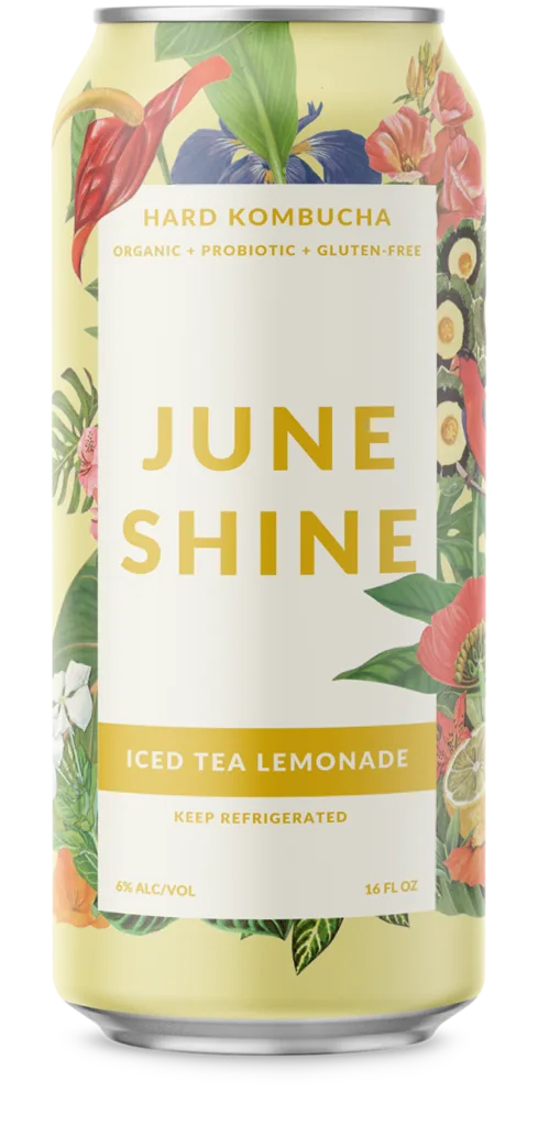JuneShine Hard Kombucha Iced Tea Lemonade 16oz Can 6% abv