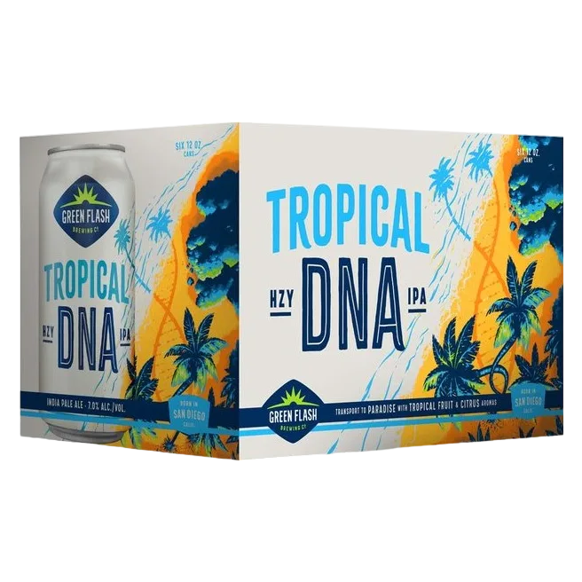 Green Flash Brewing Co. Tropical DNA Hazy IPA 6pk Can