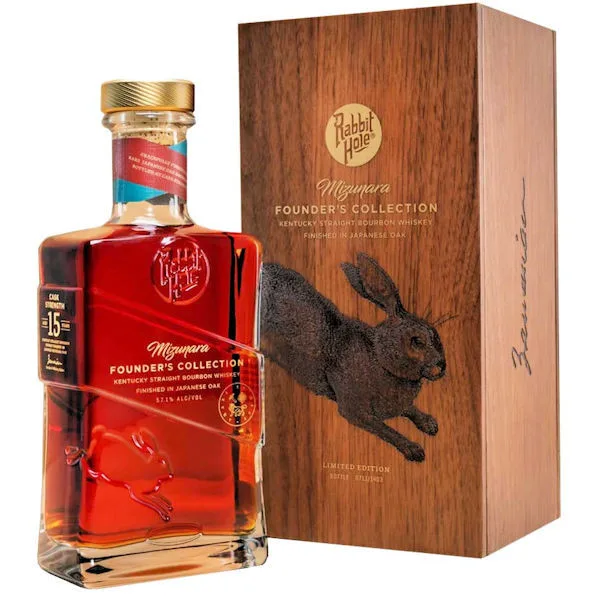 Rabbit Hole Mizunara Founders Collection 15 Year Old Kentucky Straight Bourbon Whiskey 750Ml