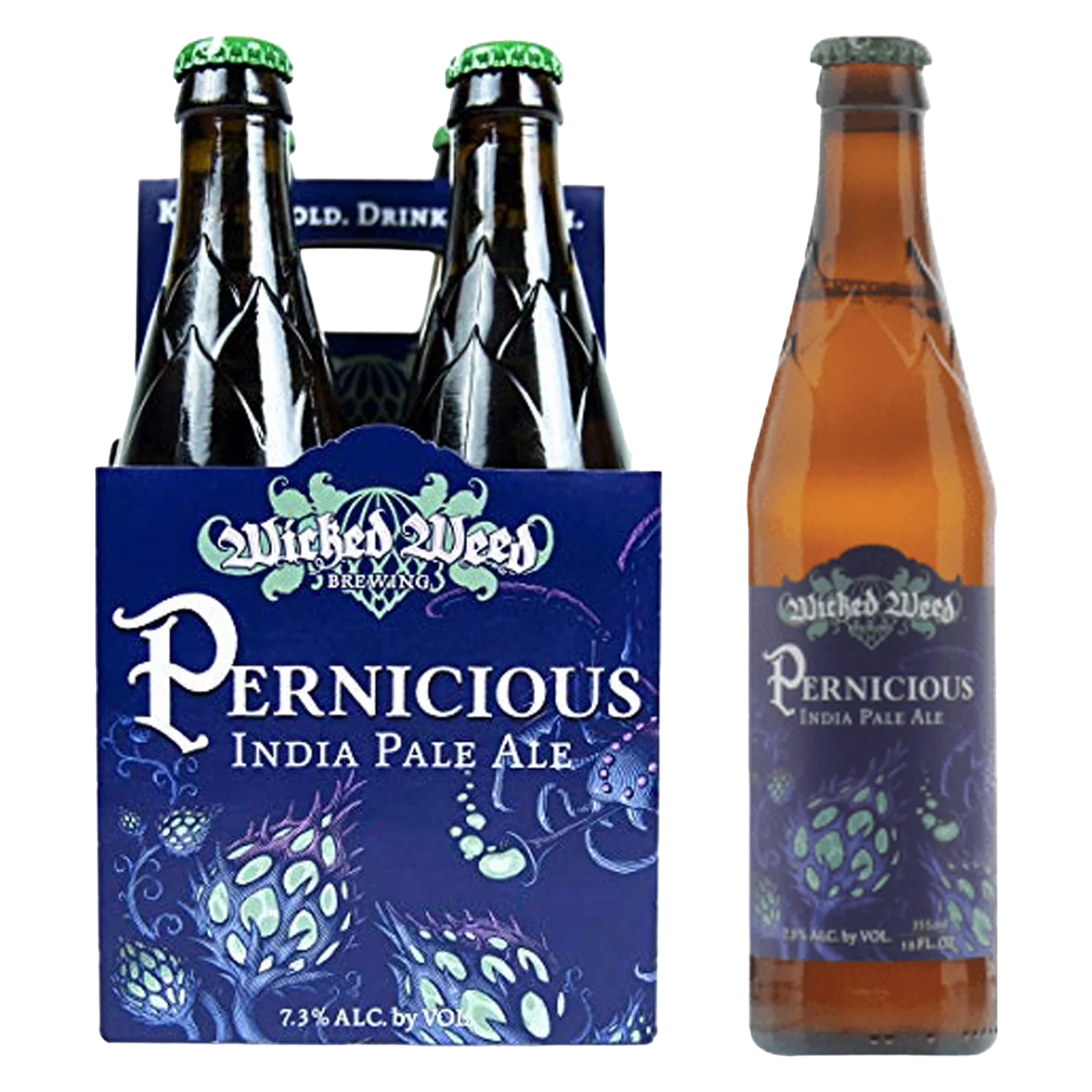 Wicked Weed Pernicous IPA 4pk Btl 7.3% ABV
