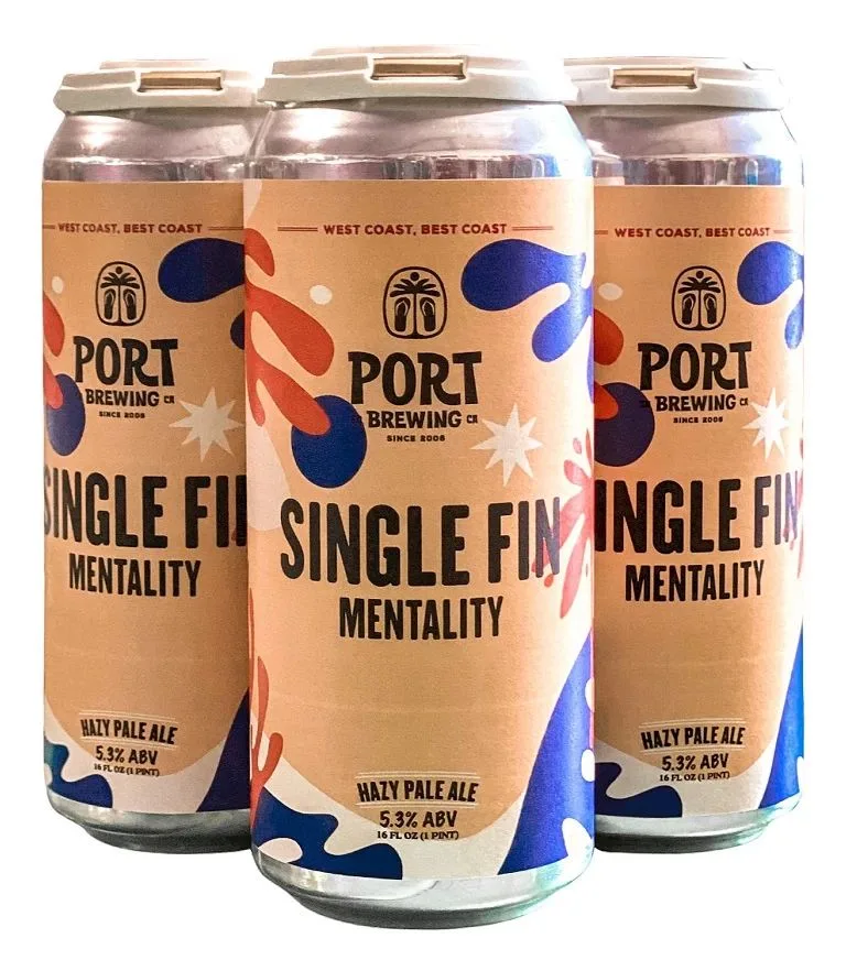 Port Brewing Single Fin Mentality Hazy Pale Ale (4PKC