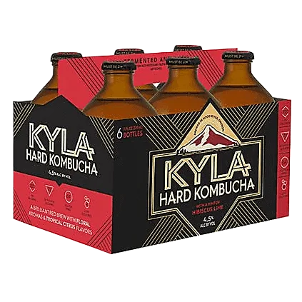 KYLA Hard Kombucha Hibiscus Lime (6PKB 11.2 OZ)