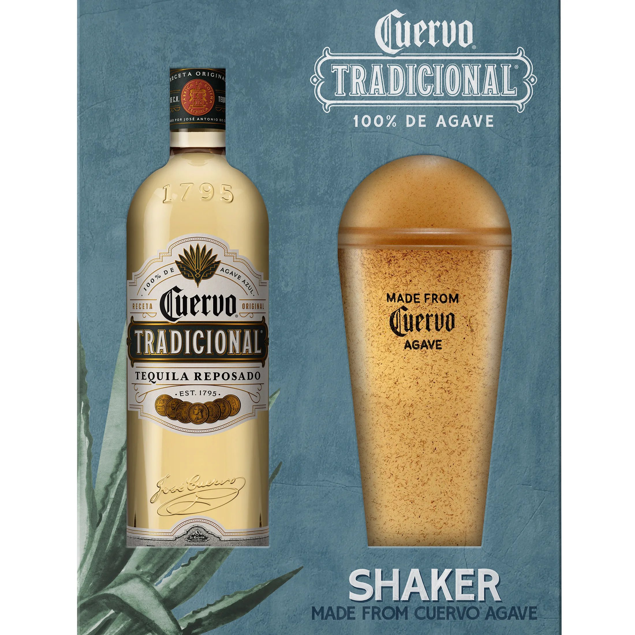 Jose Cuervo Tradicional Reposado with Shaker Tequila (80 Proof