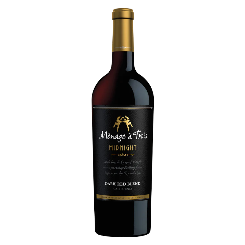 Menage a Trois Midnight Dark Red Blend