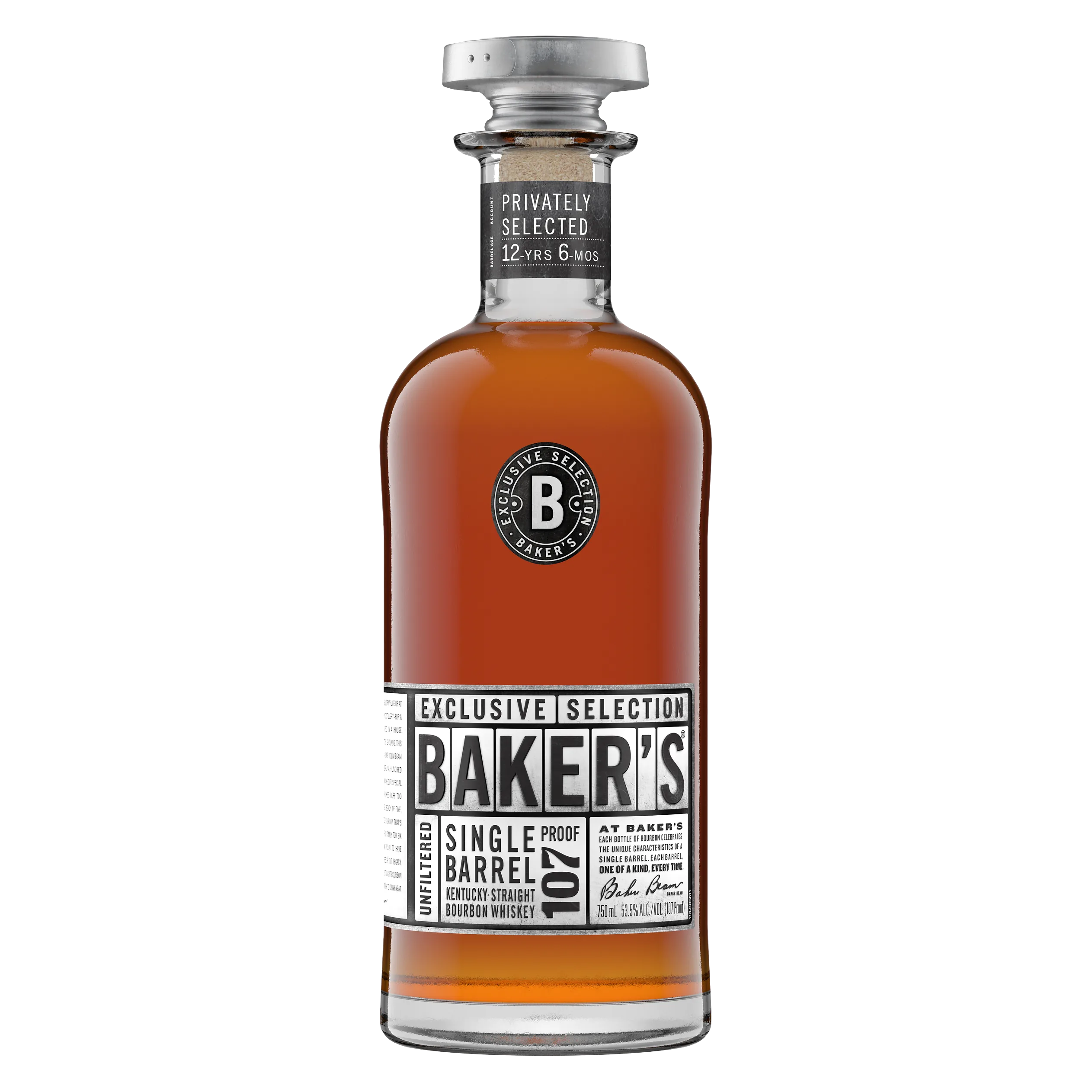 Baker's Single Barrel Select Kentucky Straight Bourbon Whiskey (107 Proof