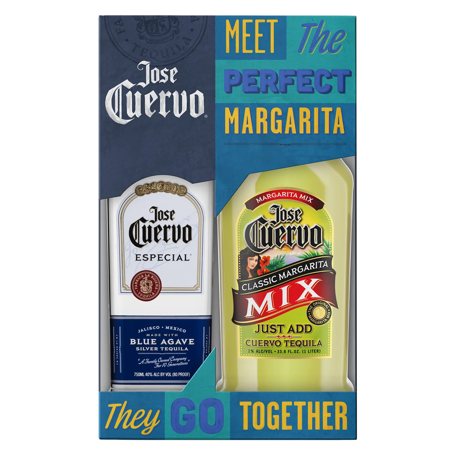 Jose Cuervo Especial Silver with Margarita Mix Tequila Blanco (80 Proof
