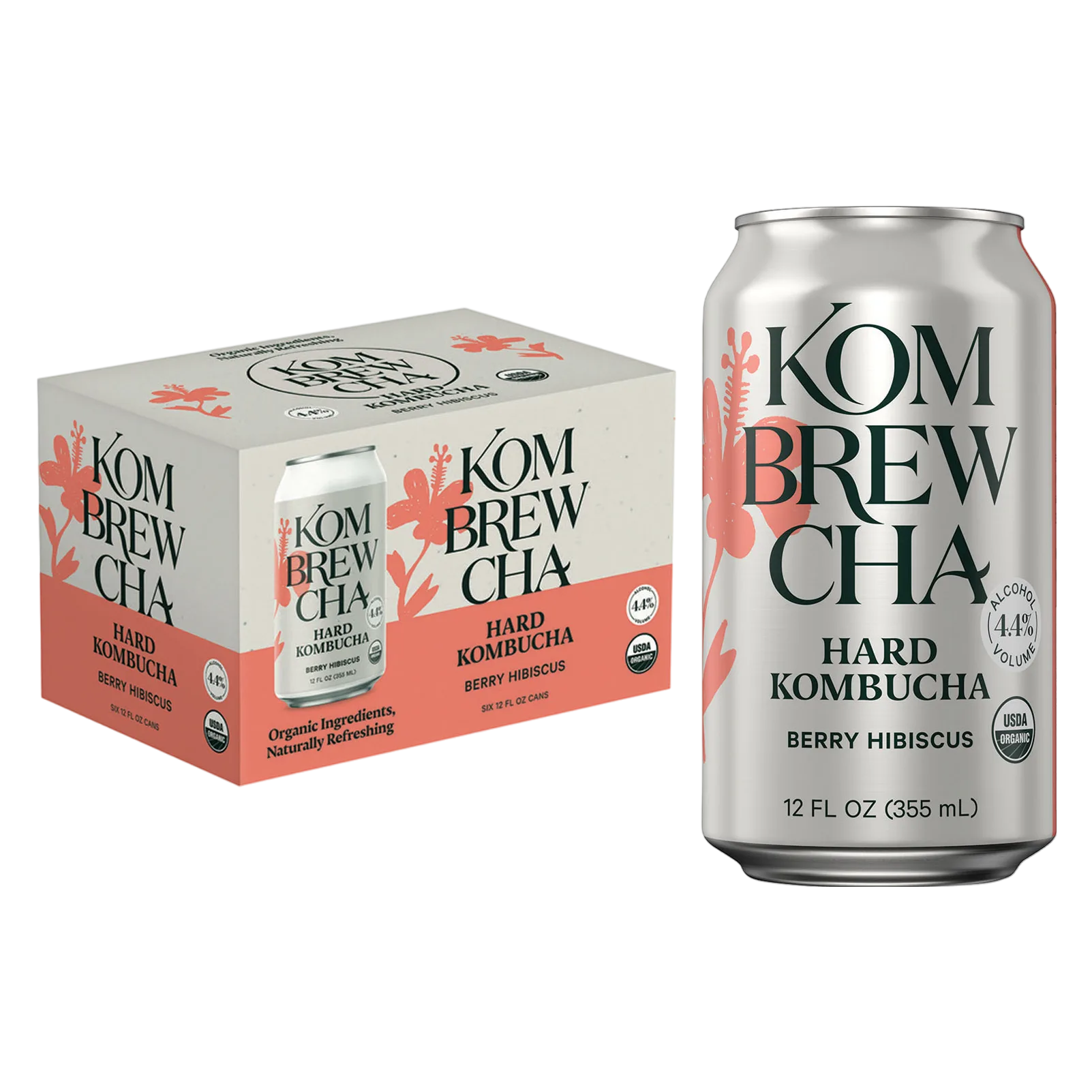 Kombrewcha Berry Hibiscus 6pk 12oz Can 4.4% ABV
