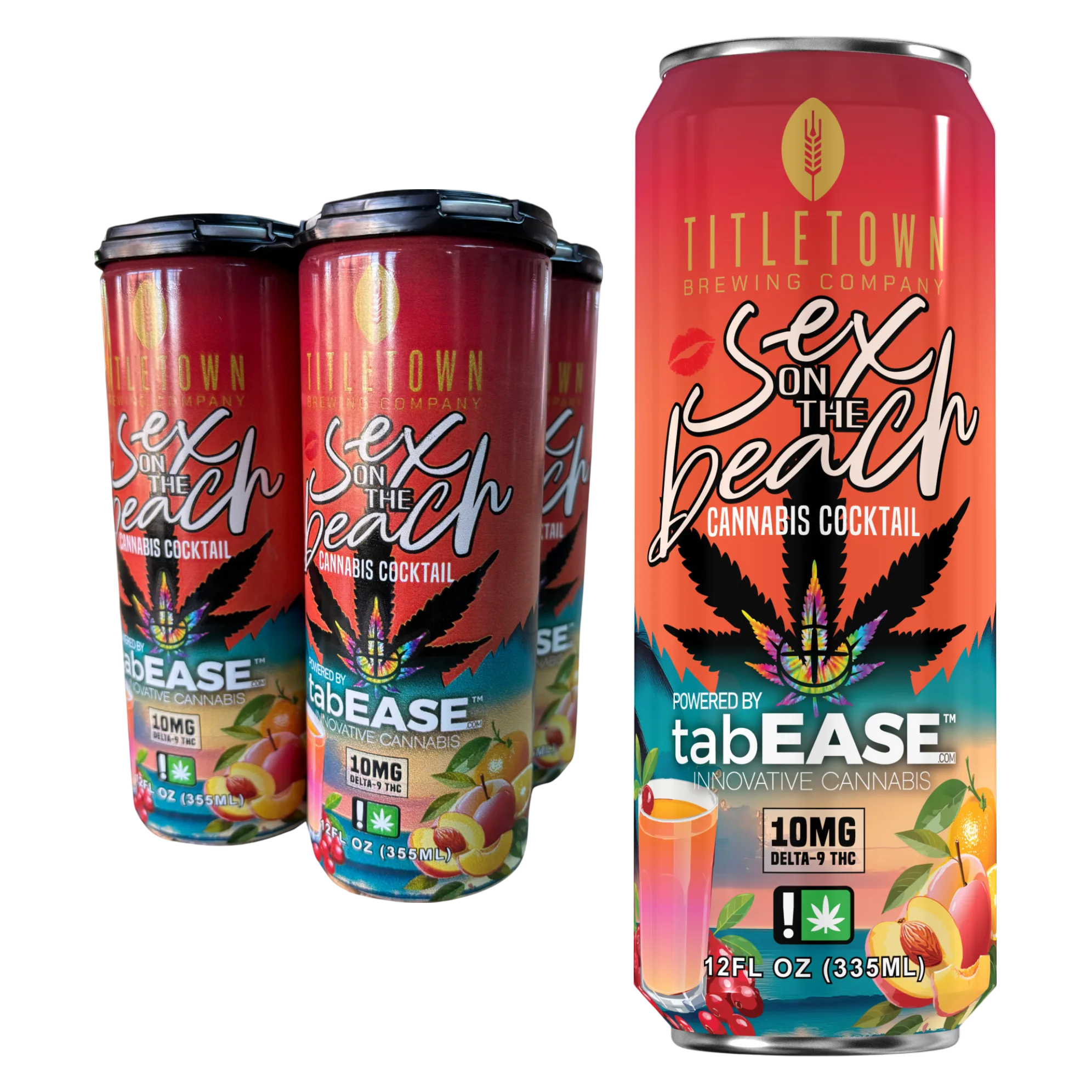 Titletown 10mg THC Sex on the Beach Cannabis Cocktail 4pk Can