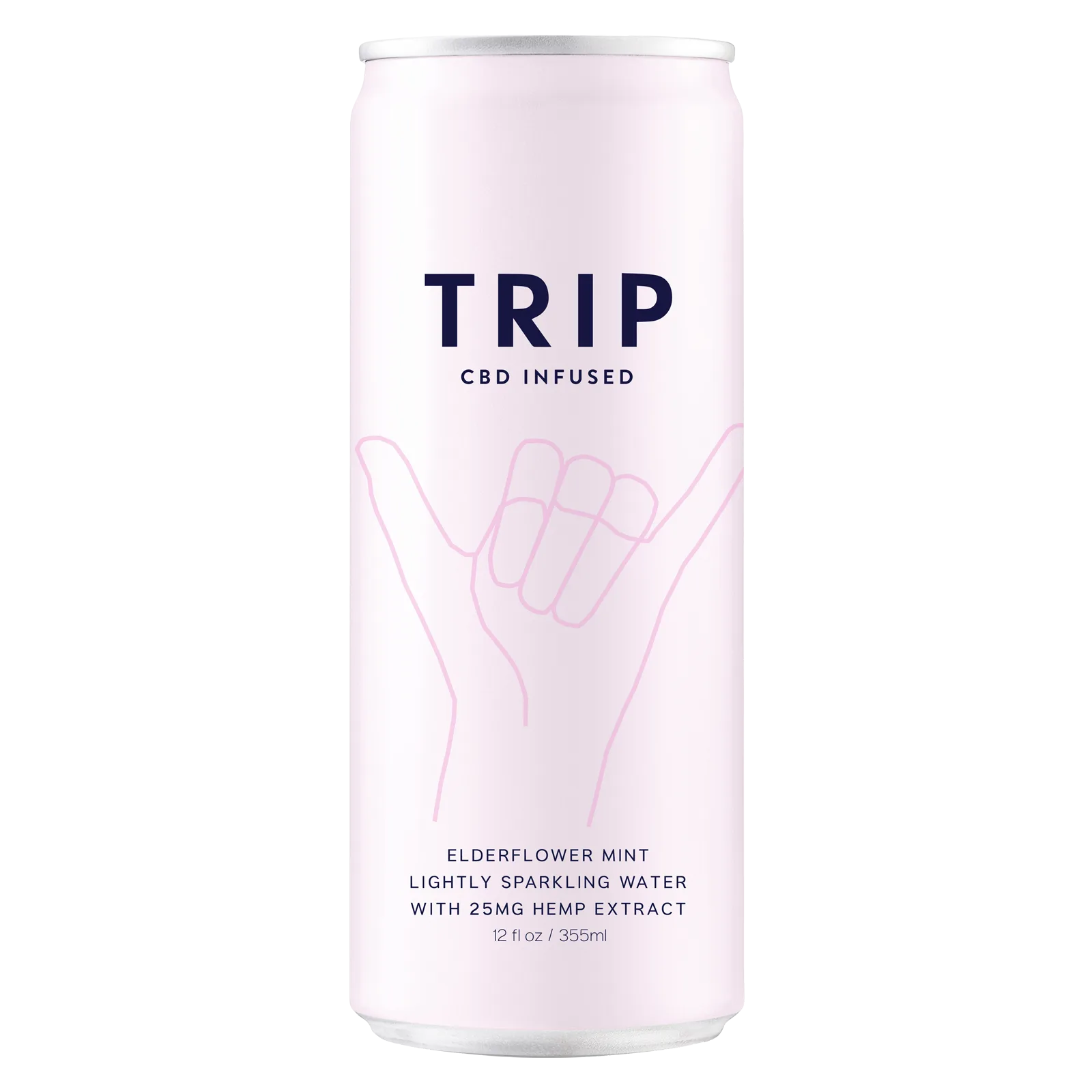 TRIP 25mg CBD Infused Elderflower Mint Drink Can