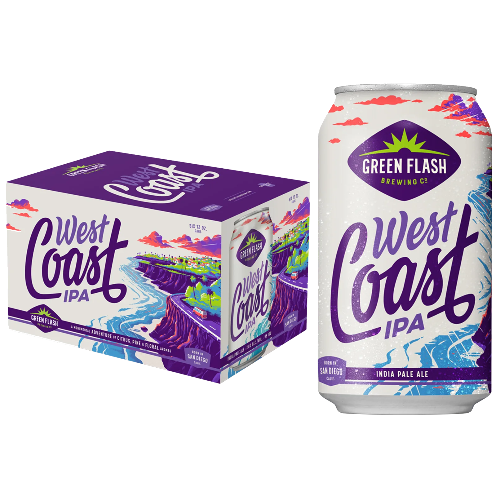 Green Flash West Coast IPA 6pk Can 7.0% ABV