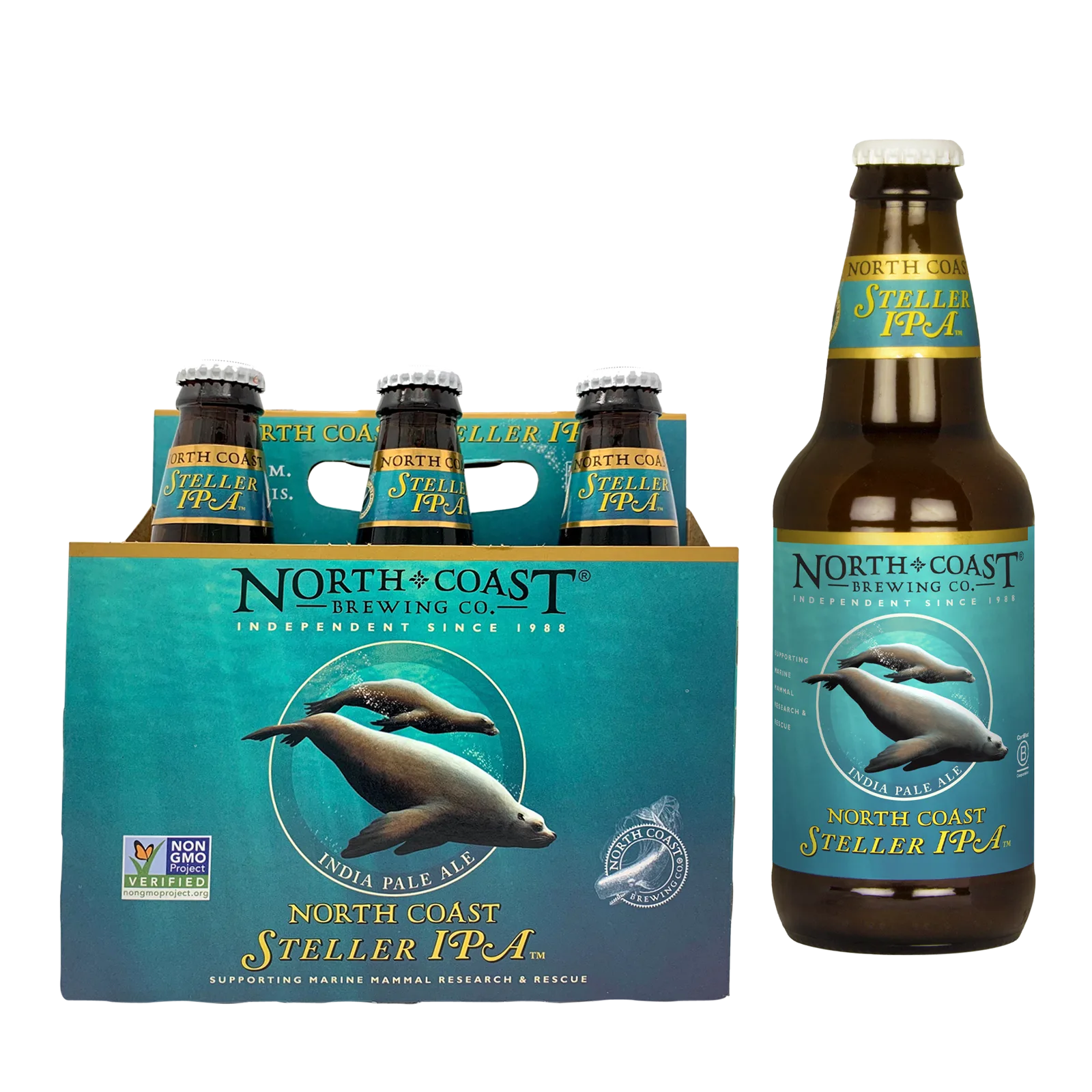 North Coast Brewing Steller IPA 6pk Btl