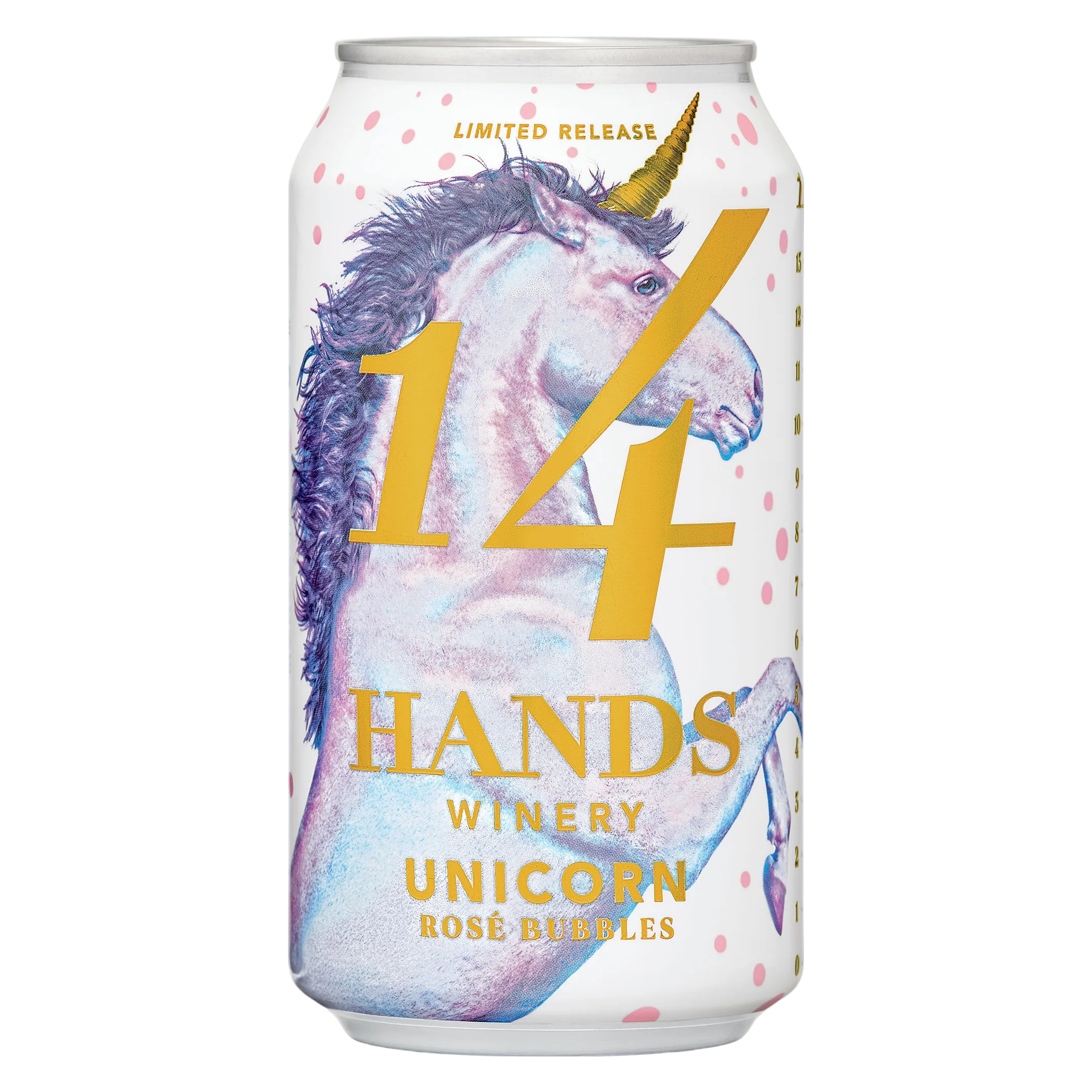 14 Hands Rose Bubbles Unicorn Can