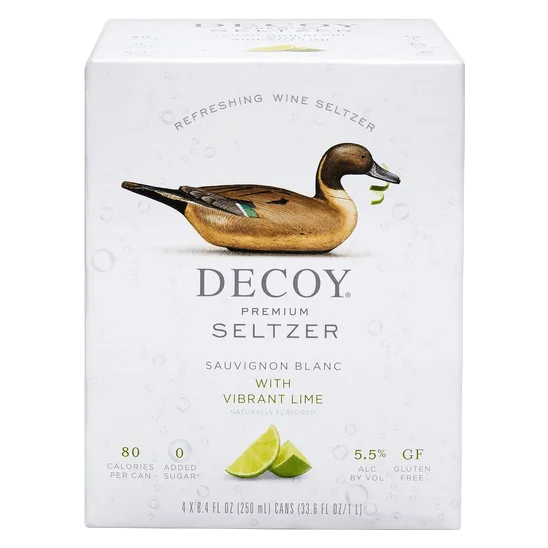 Decoy By Duckhorn Premium Seltzer Sauvignon Blanc With Lime 4pk