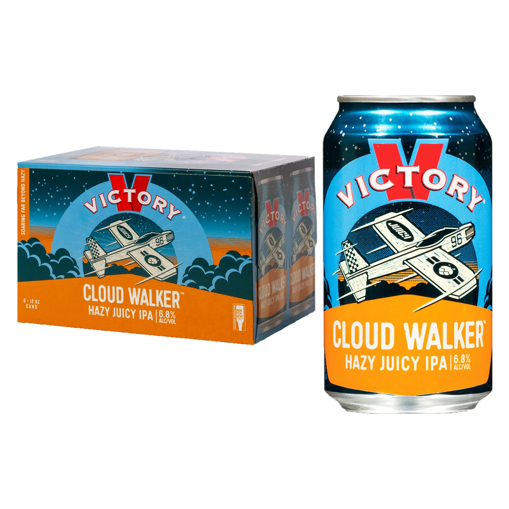 Victory Cloud Walker Hazy Juicy IPA 4pk 16oz Can 6.8% ABV