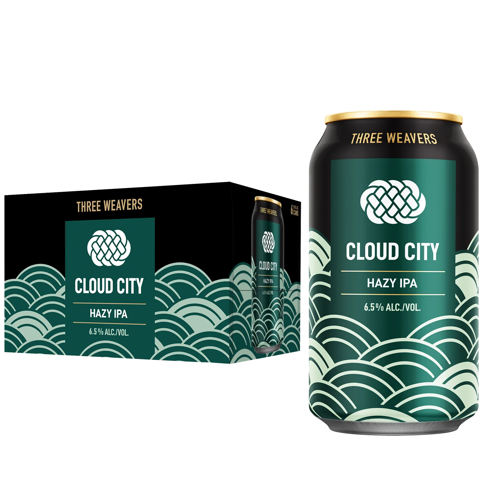 Three Weavers Cloud City Hazy IPA 6pk Can 5.8% ABV