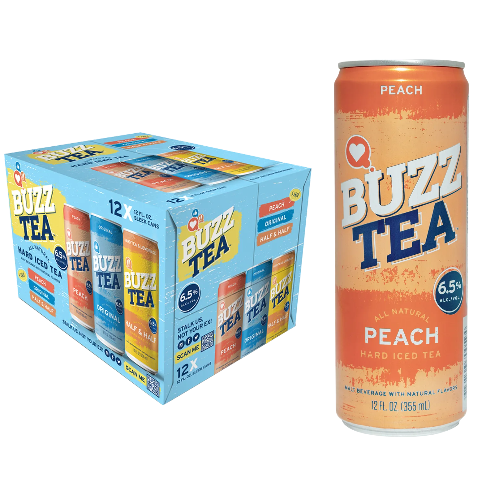 Buzz Tea Variety Pack 12pk 12oz Can 6.5% ABV
