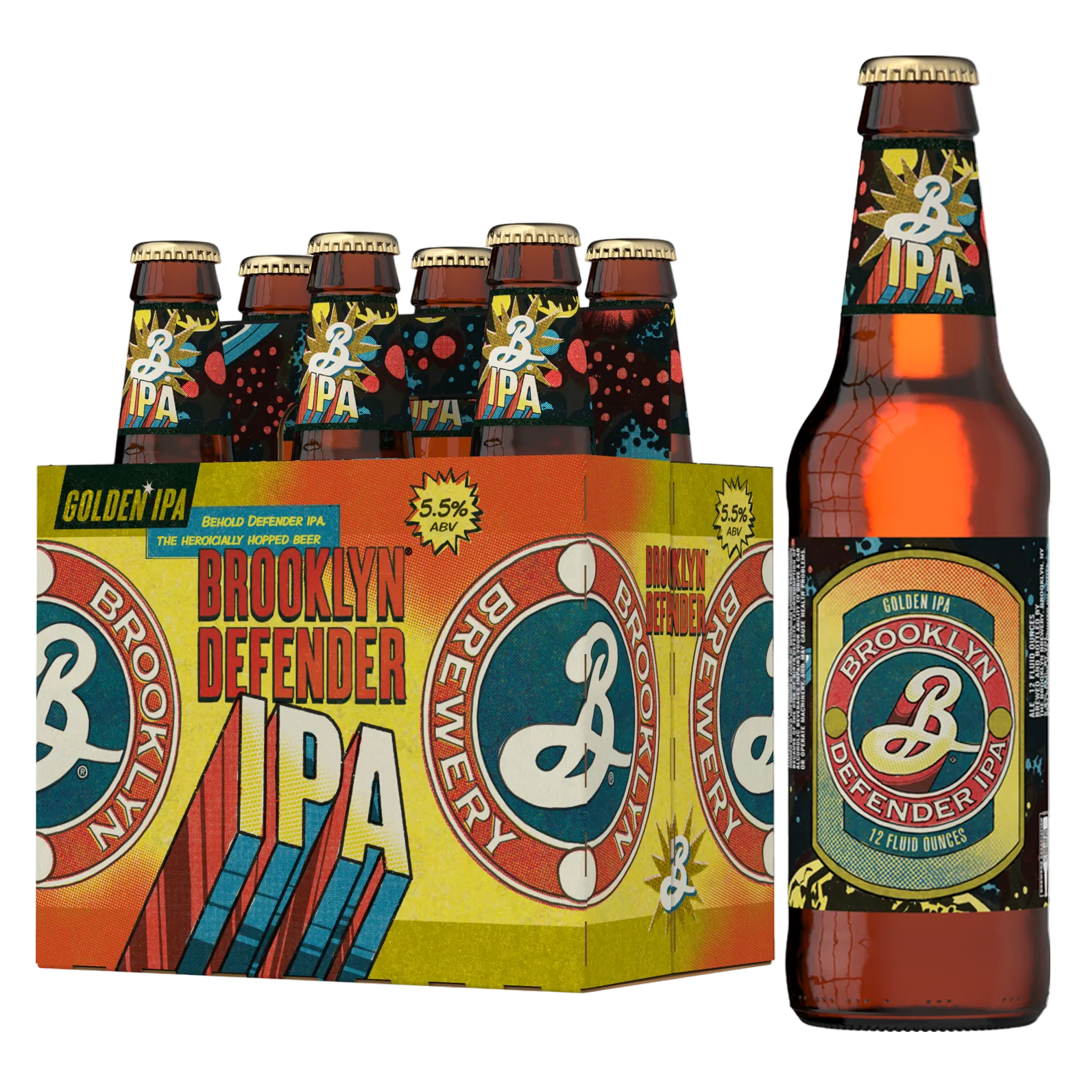 Brooklyn Defender IPA 6Pk 5.5% ABV