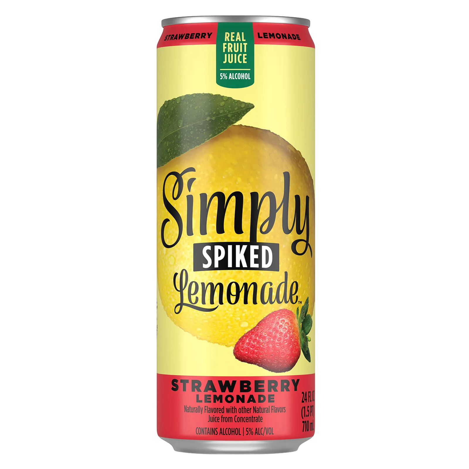 Simply Spiked Strawberry Lemonade 24oz Can 5% ABV