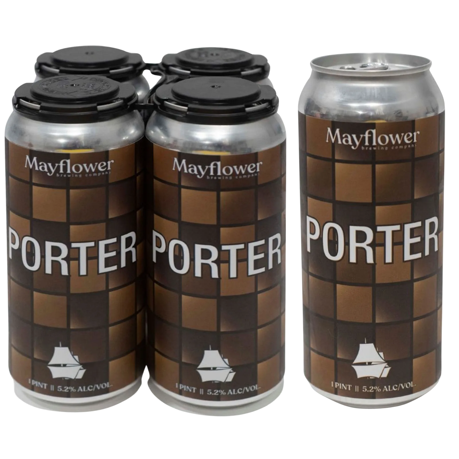 Mayflower Porter 4pk 16oz Can 5.2% ABV