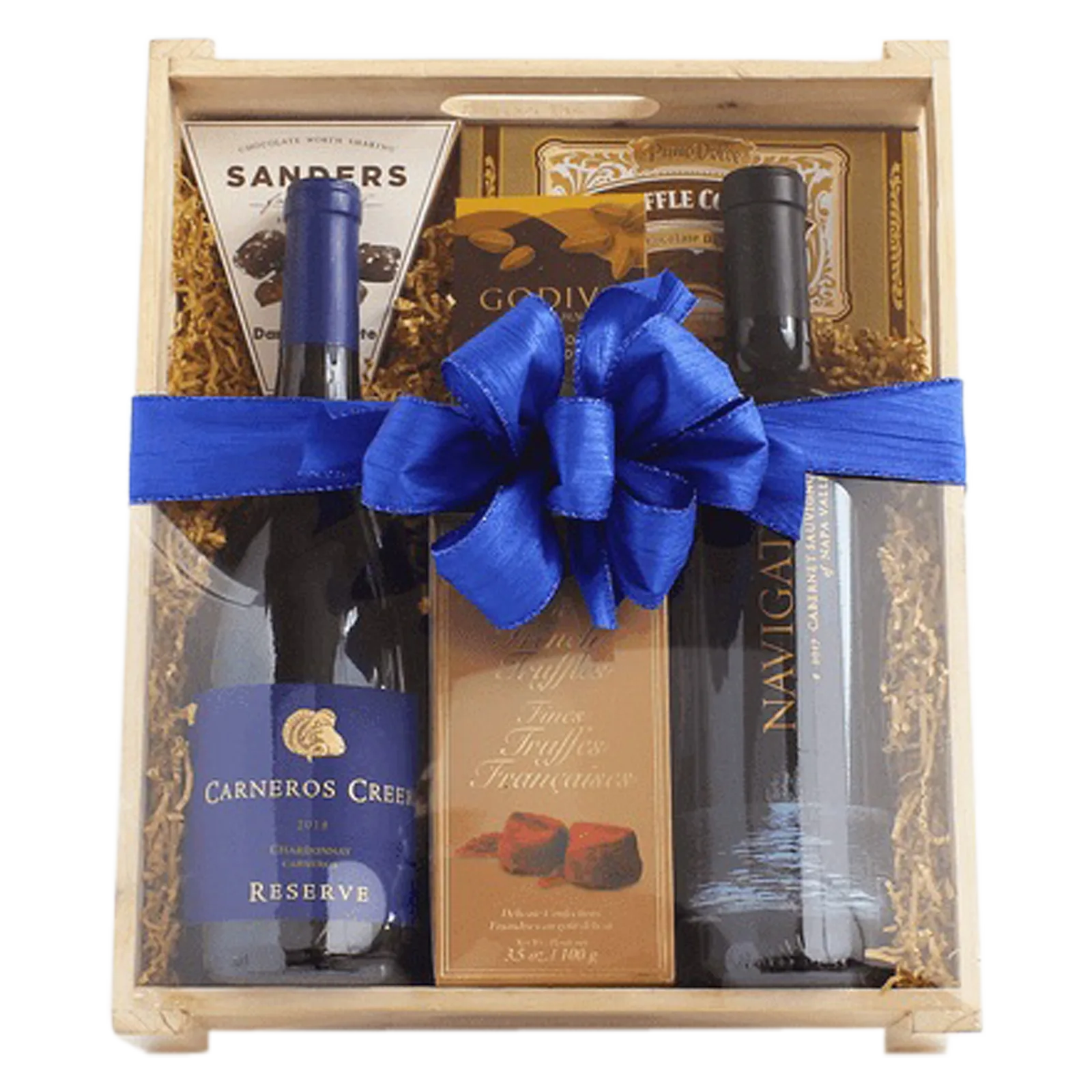 Navigator Cabernet and Carneros Creek Chardonnay Gift Set 1 Basket