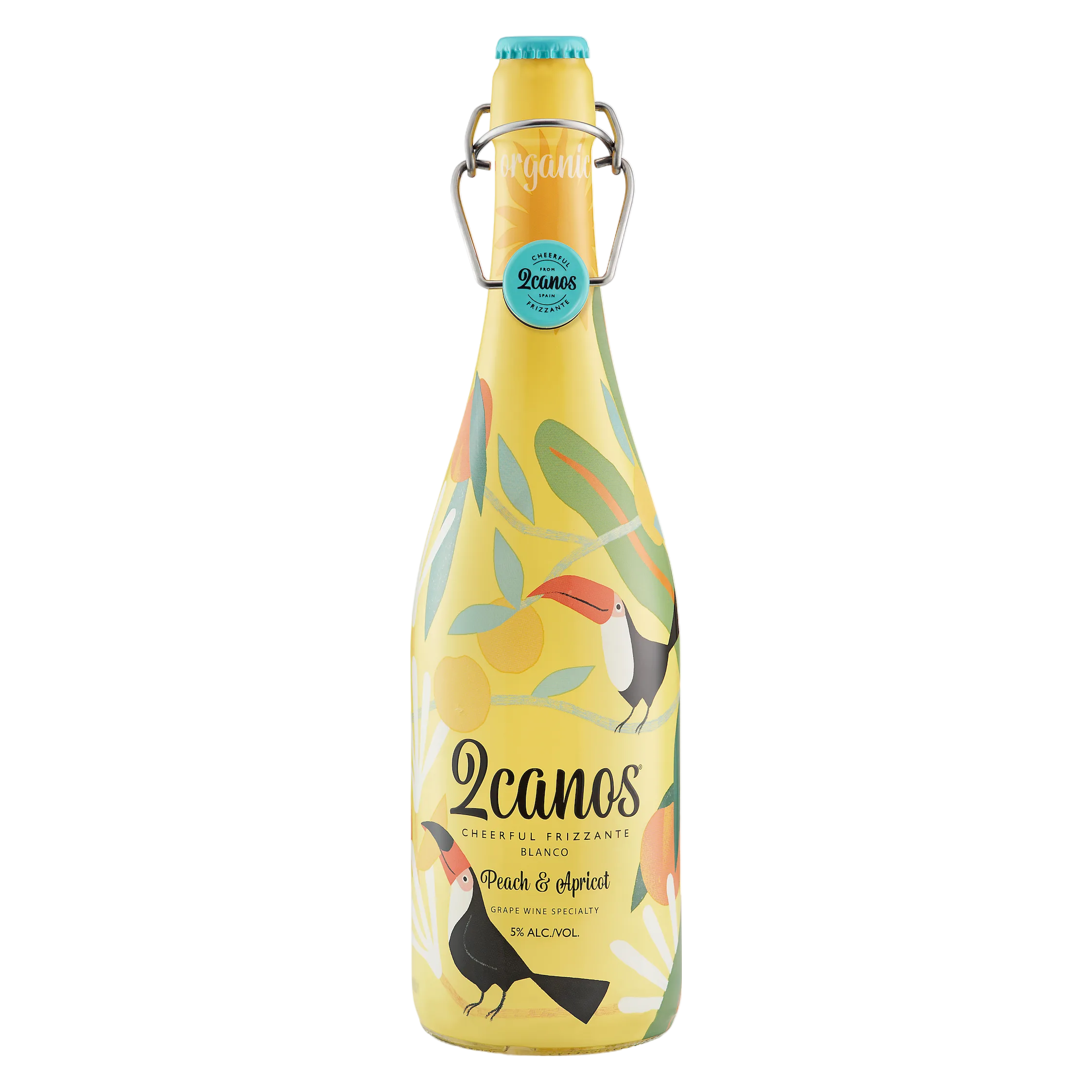 2canos Peach & Apricot Frizzante 5% ABV