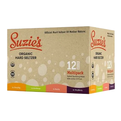 Suzie's Organic Hard Seltzer Variety Pack (12PKC 12 OZ)