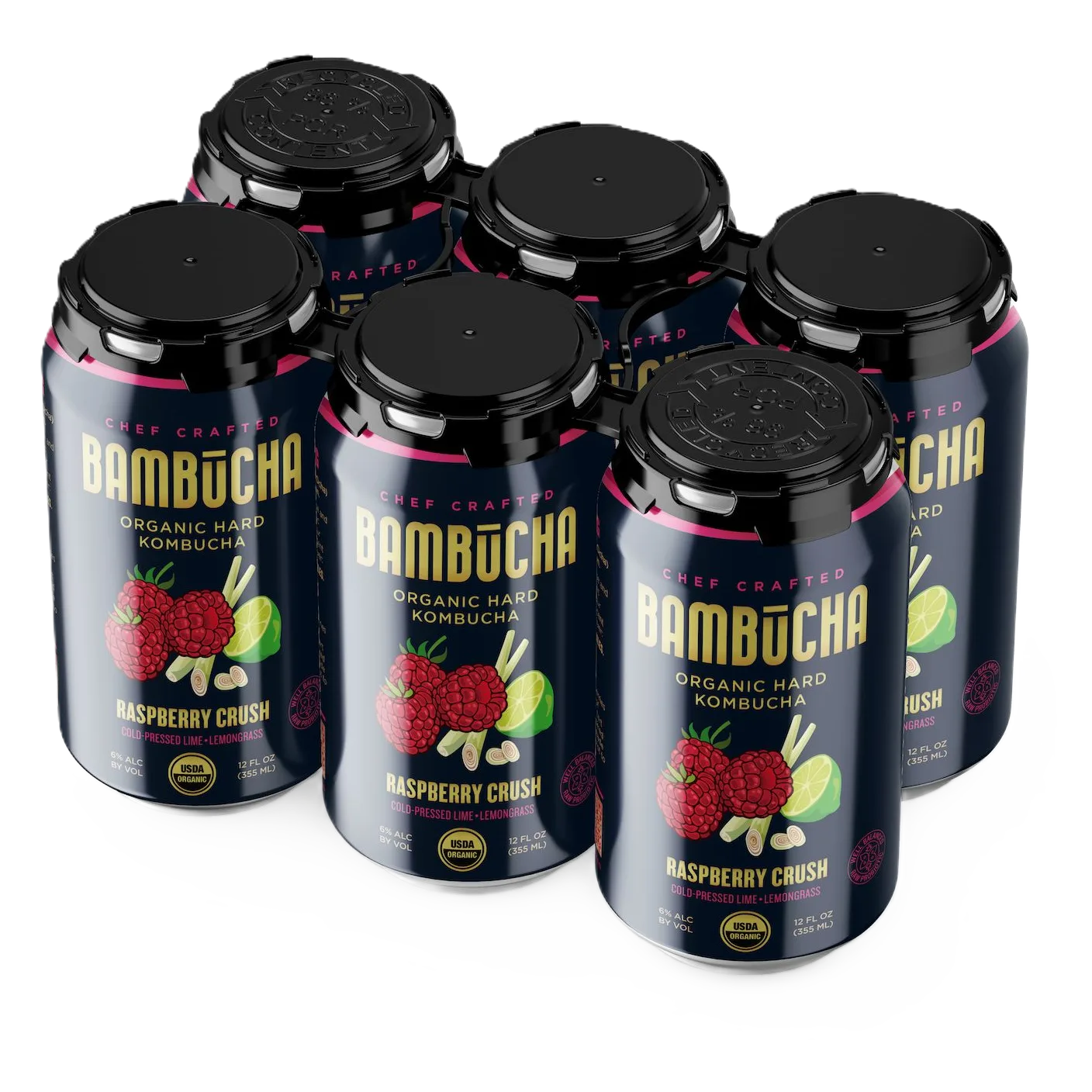 Bambucha Raspberry Crush (6PKC 12OZ) (6PKC 12 OZ)