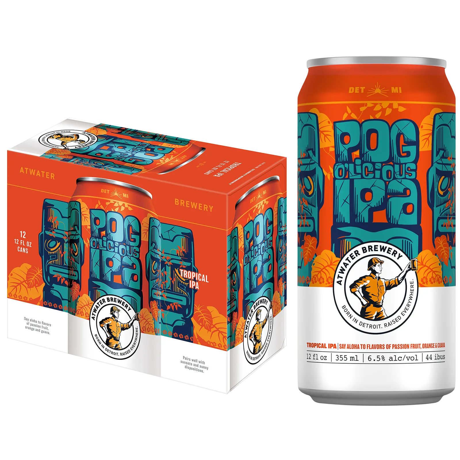 Atwater POG'O'Licious IPA 12pk Can 6.5% ABV