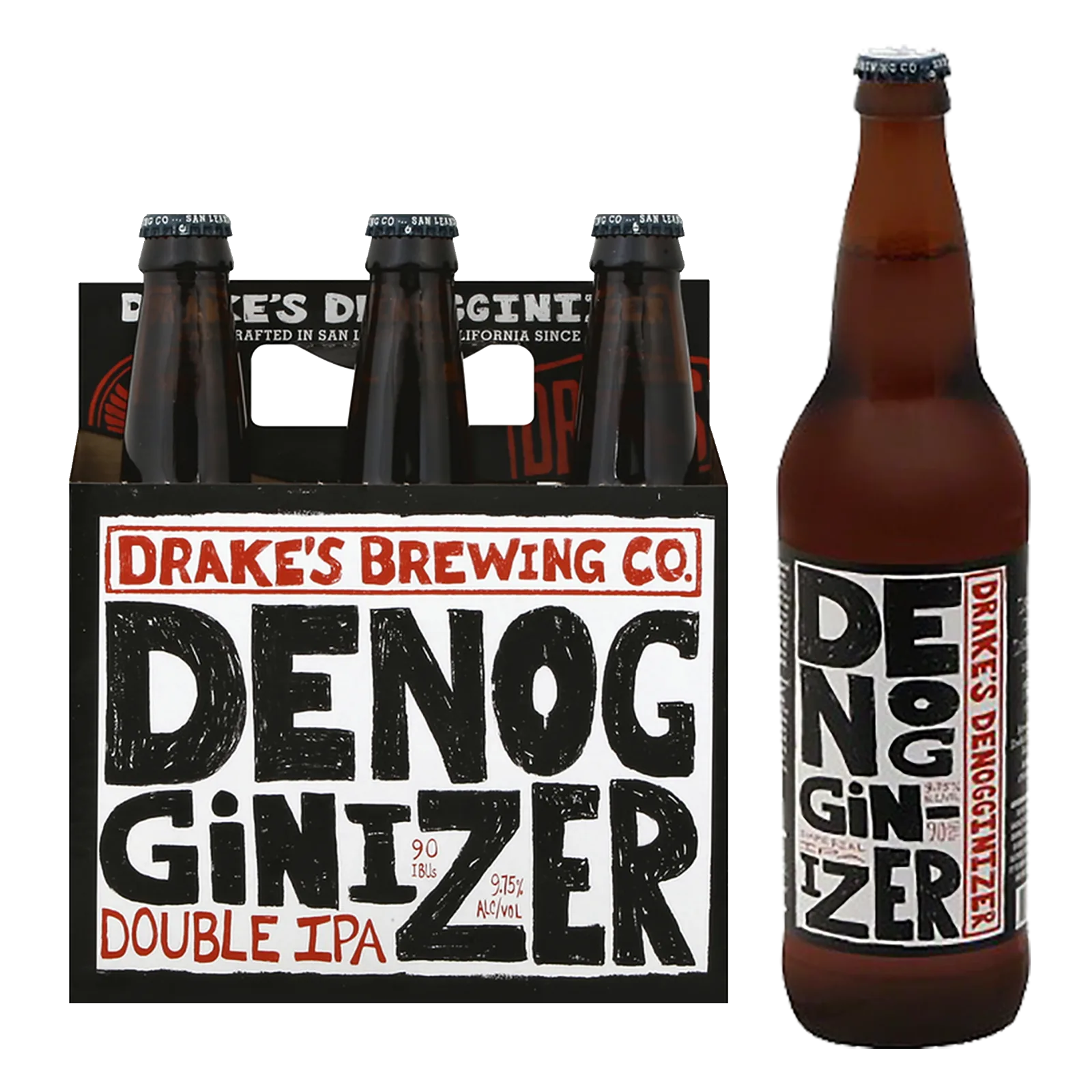 Drake's Denogginizer DIPA 6pk Btl 9.8% ABV