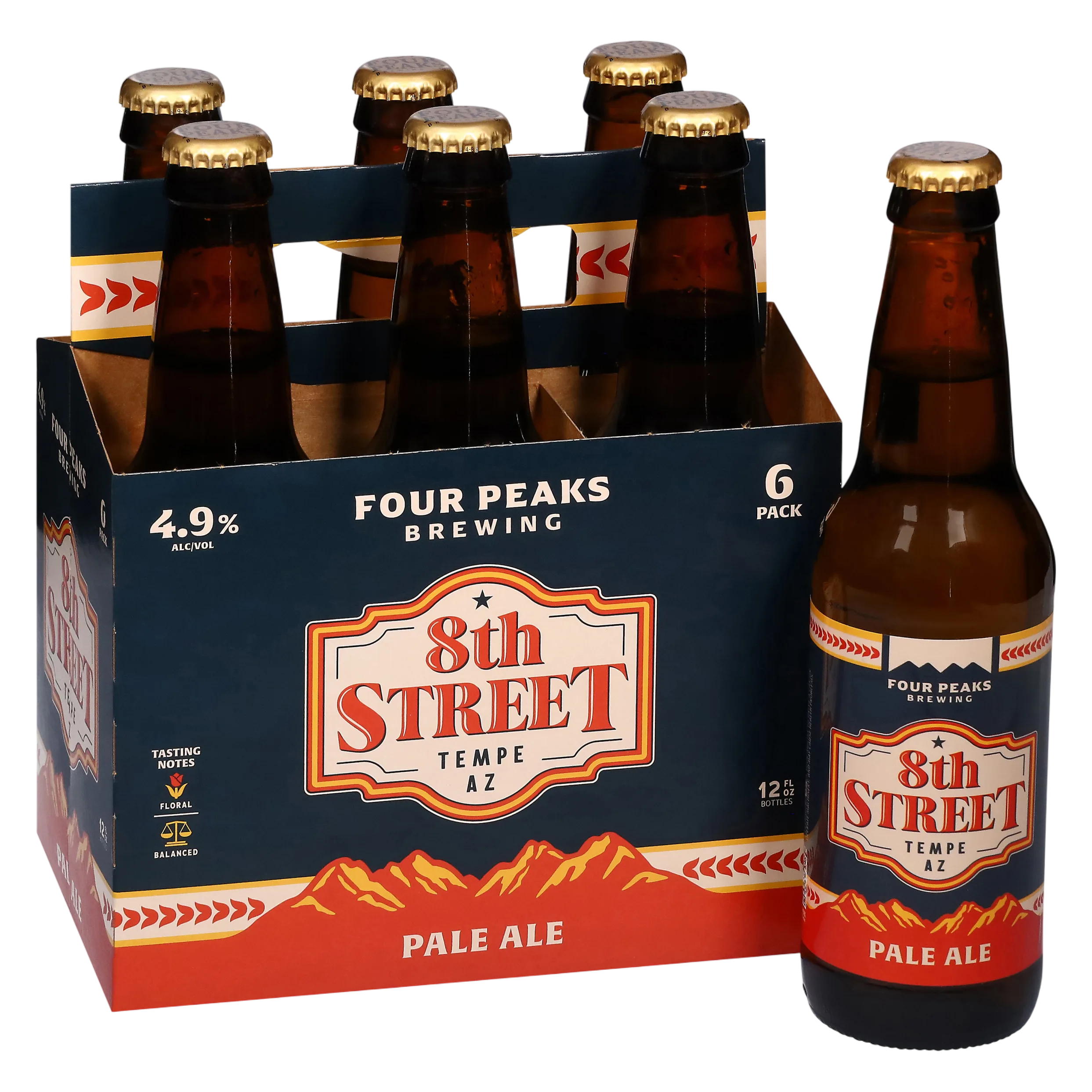 Four Peaks 8th Street Ale 6pk Btl 4.9% ABV