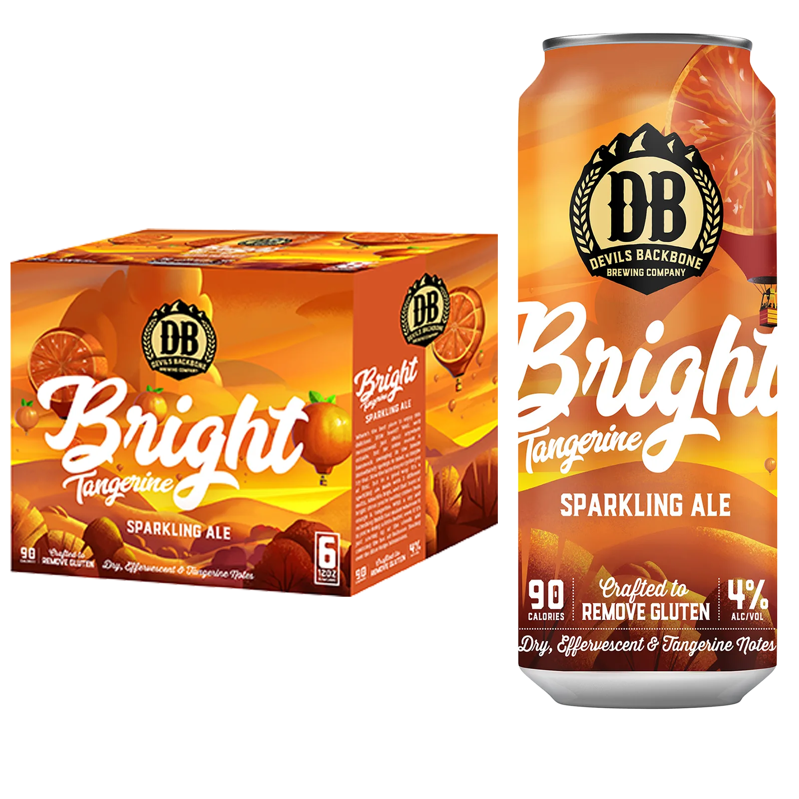 Devil's Backbone Bright Tangerine Sparking 6pk Can 4.2% ABV