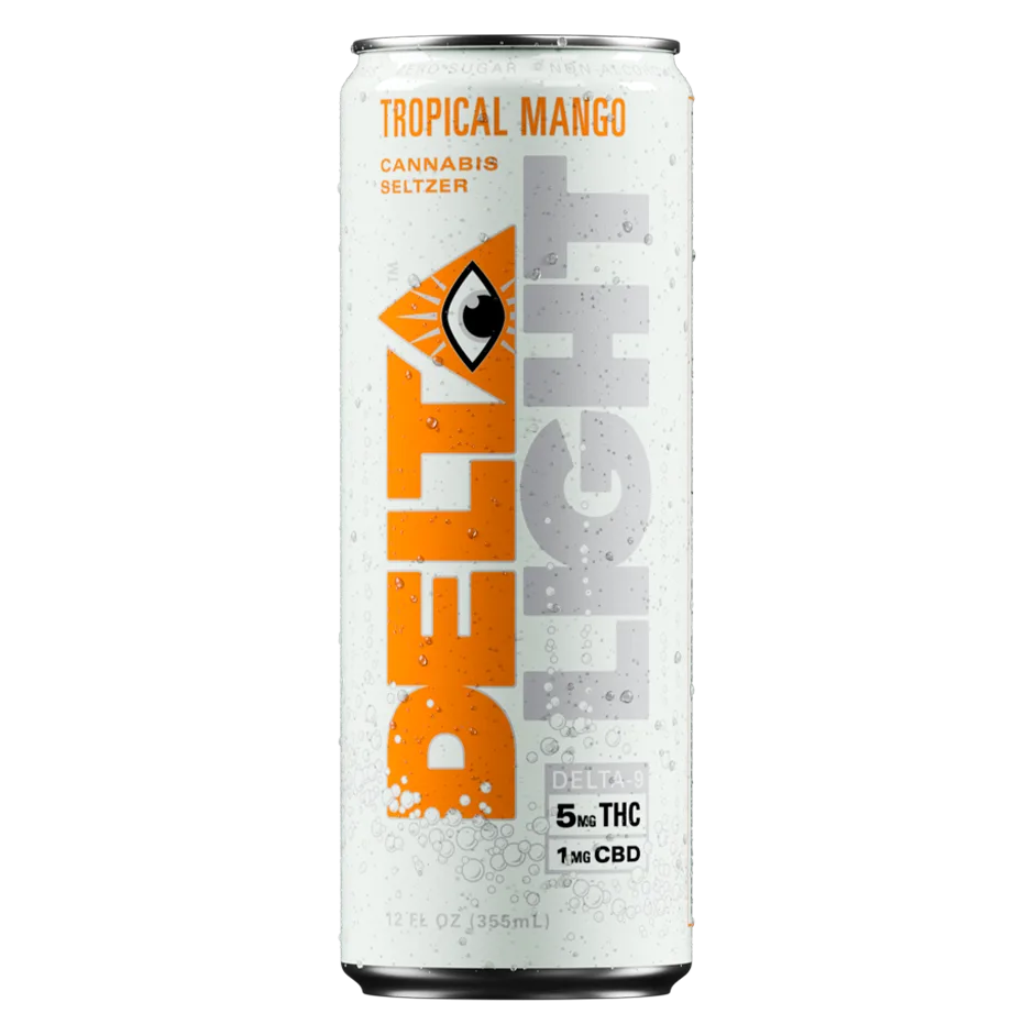 Delta Light 5mg THC Tropical Mango Seltzer Can