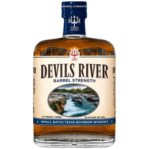 Devils River Barrel Strength Small Batch Texas Bourbon Whiskey 750Ml