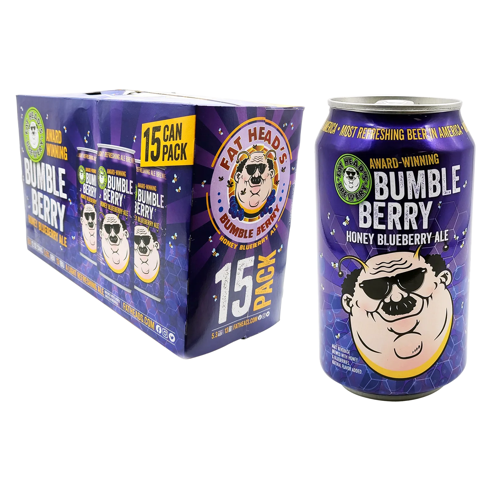 Fat Head's Bumble Berry Ale 15pk Can 5.3% ABV