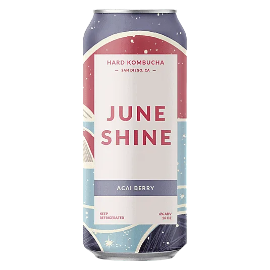 JuneShine Hard Kombucha Acai Berry Single 16oz Can