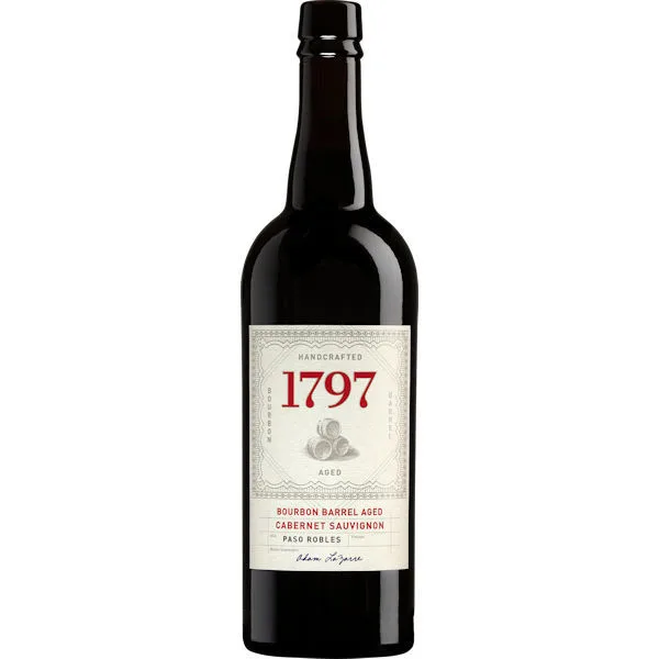 12 Bottle Case 1797 Bourbon Barrel Aged Paso Robles Cabernet 2019 W Shipping Included